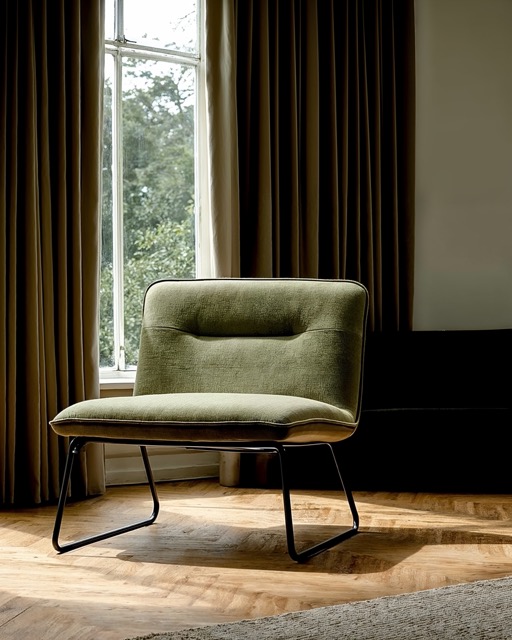 Fauteuil 'Chelsea' - Donkergroen