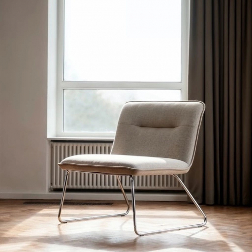 Fauteuil 'Chelsea' - Grijs/metaal