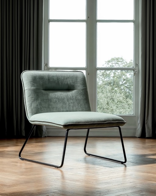 Fauteuil 'Chelsea' - Lichtgroen