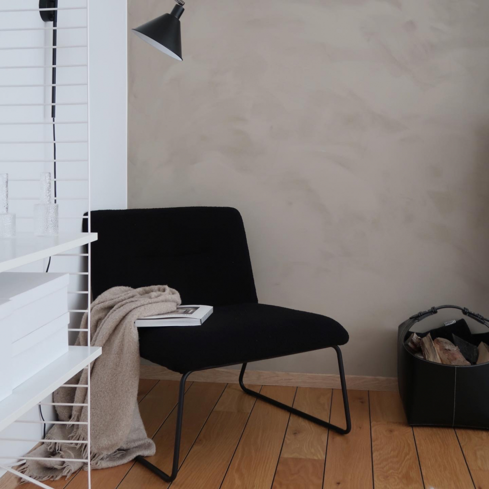 Fauteuil 'Chelsea' - Zwart/Teddy