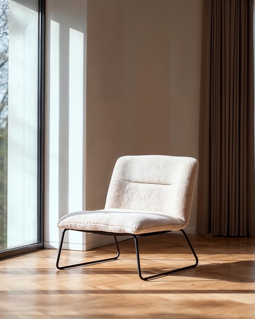 Fauteuil 'Chelsea' - Wit/Teddy