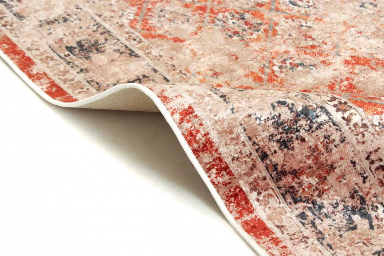 Rond kleed 'Douz' 160cm - Rood/Multi