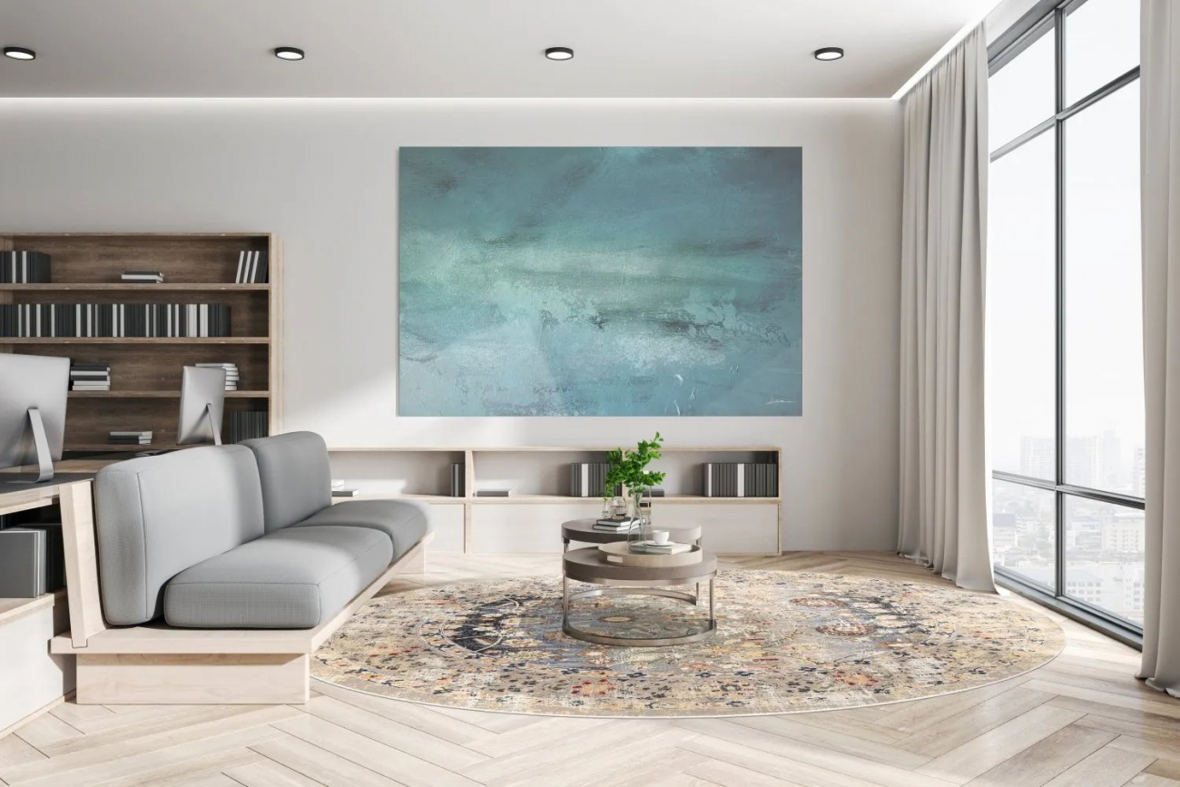 Rond tapijt 'Bouhjar' 120cm - Beige/Multi