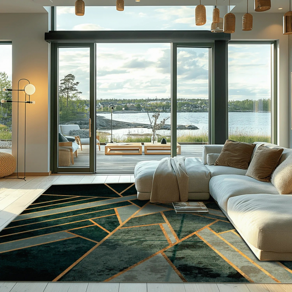 Wiltonmatta 'Amasra' 200x280cm - Groen