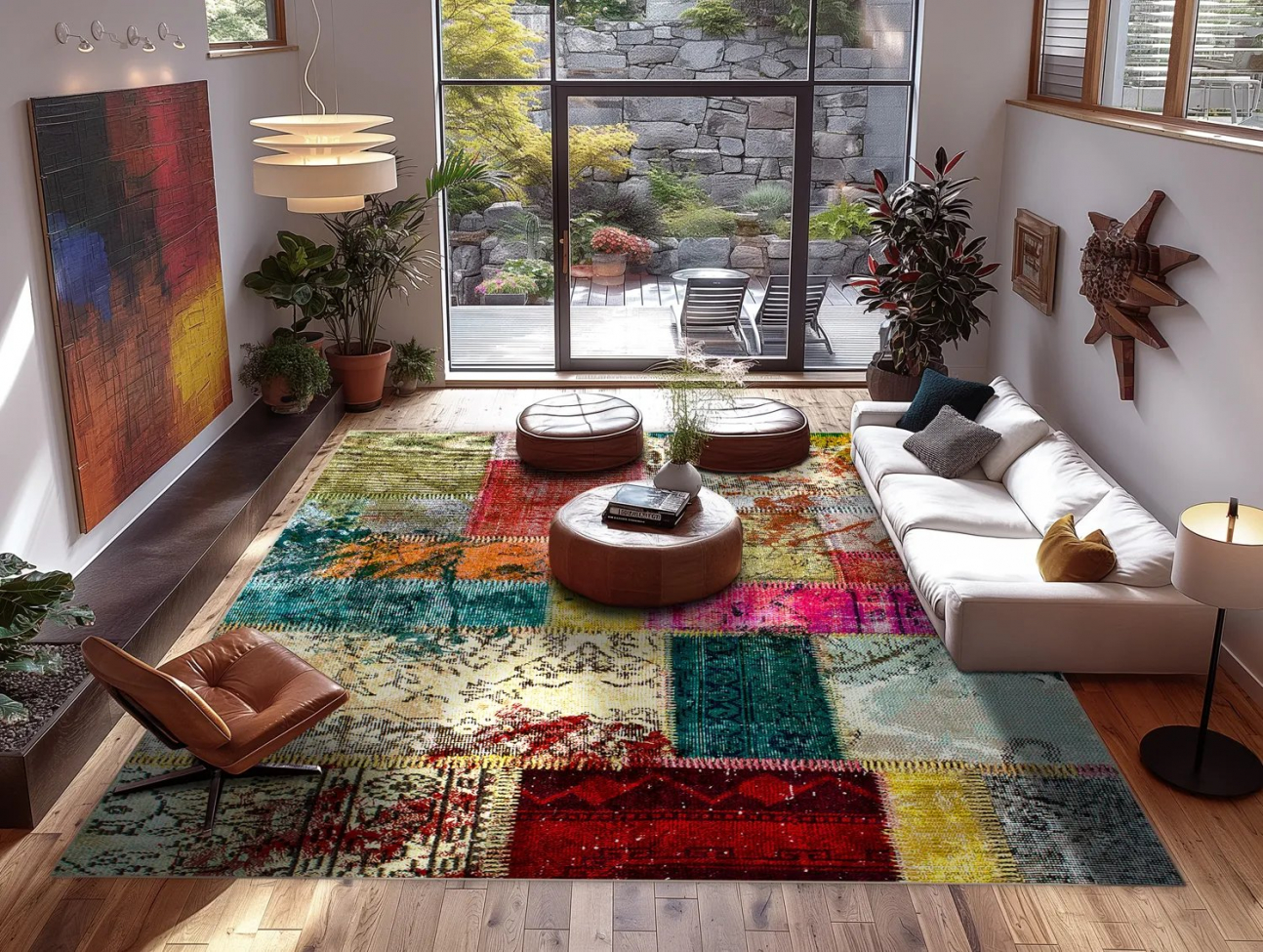 Wiltonkleed 'Ariana' 200x200cm - Multi