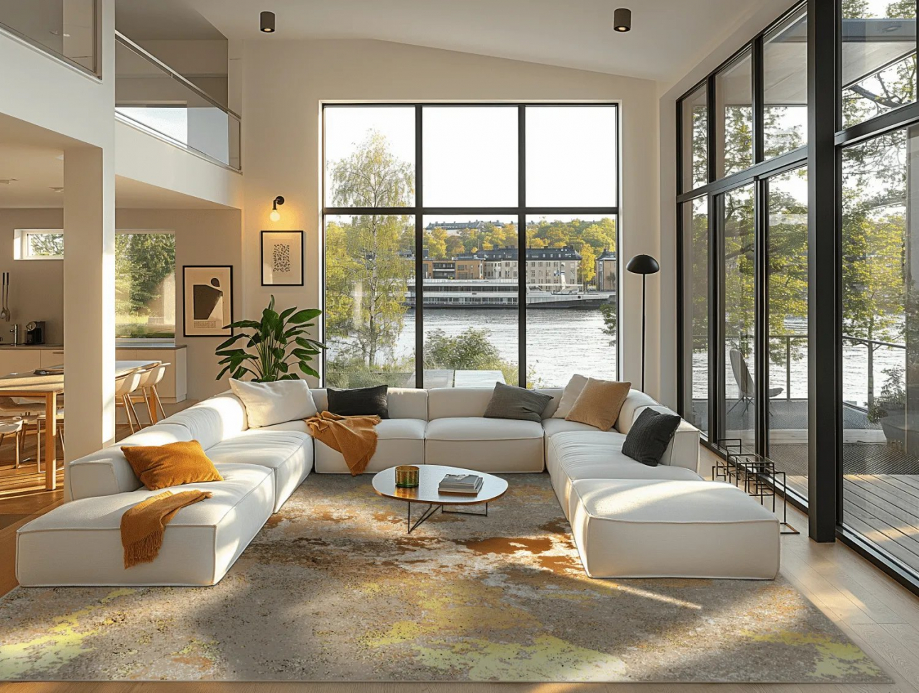 Wiltonkleed 'Elena' 340x440cm - Beige/Goud