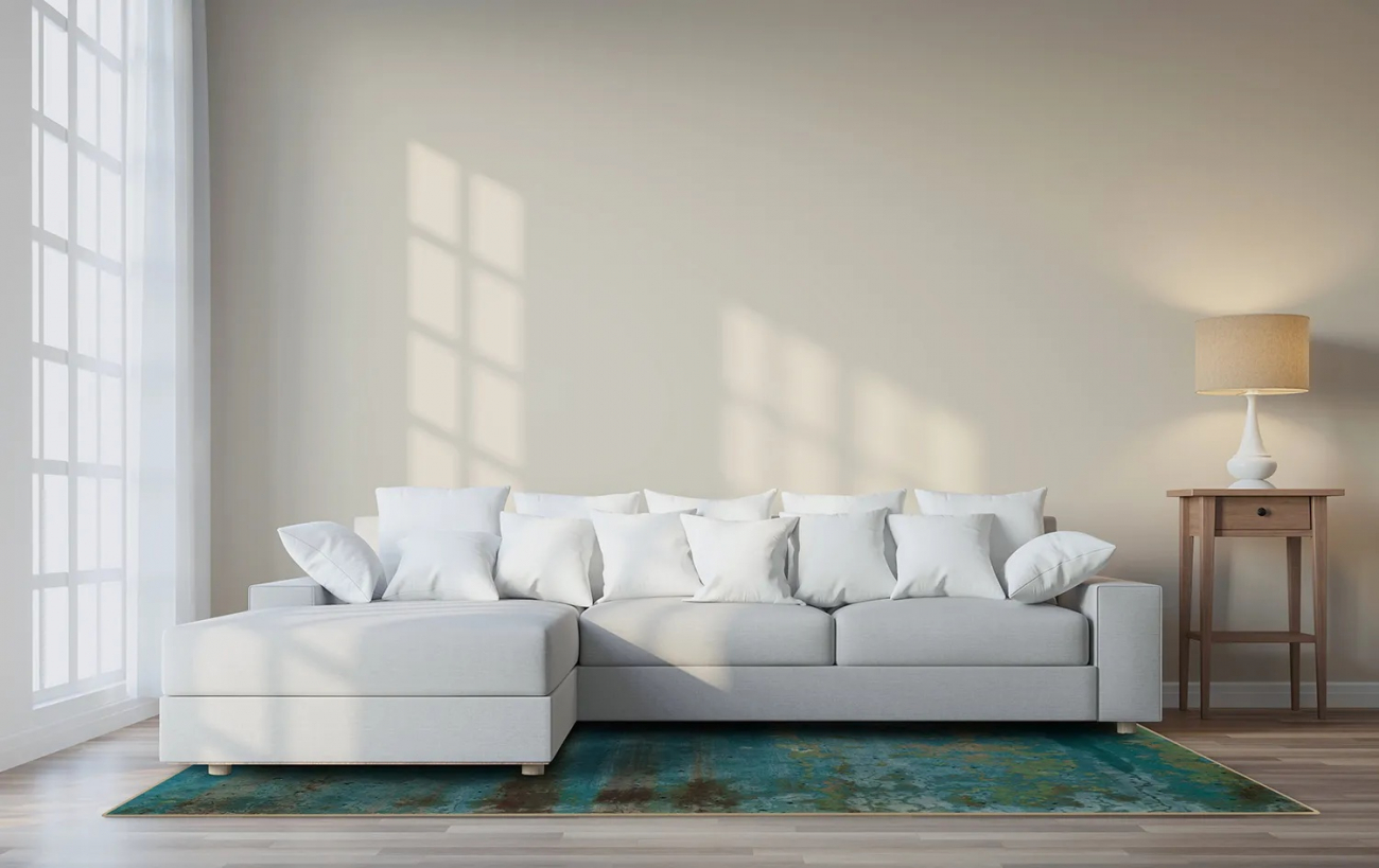 Wilton tapijt 'Domont' 290x390cm - Turquoise