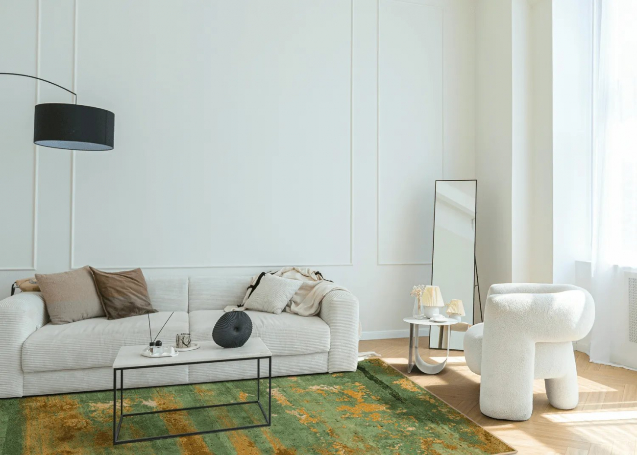 Wiltonmatta 'Domont' 240x340cm - Groen