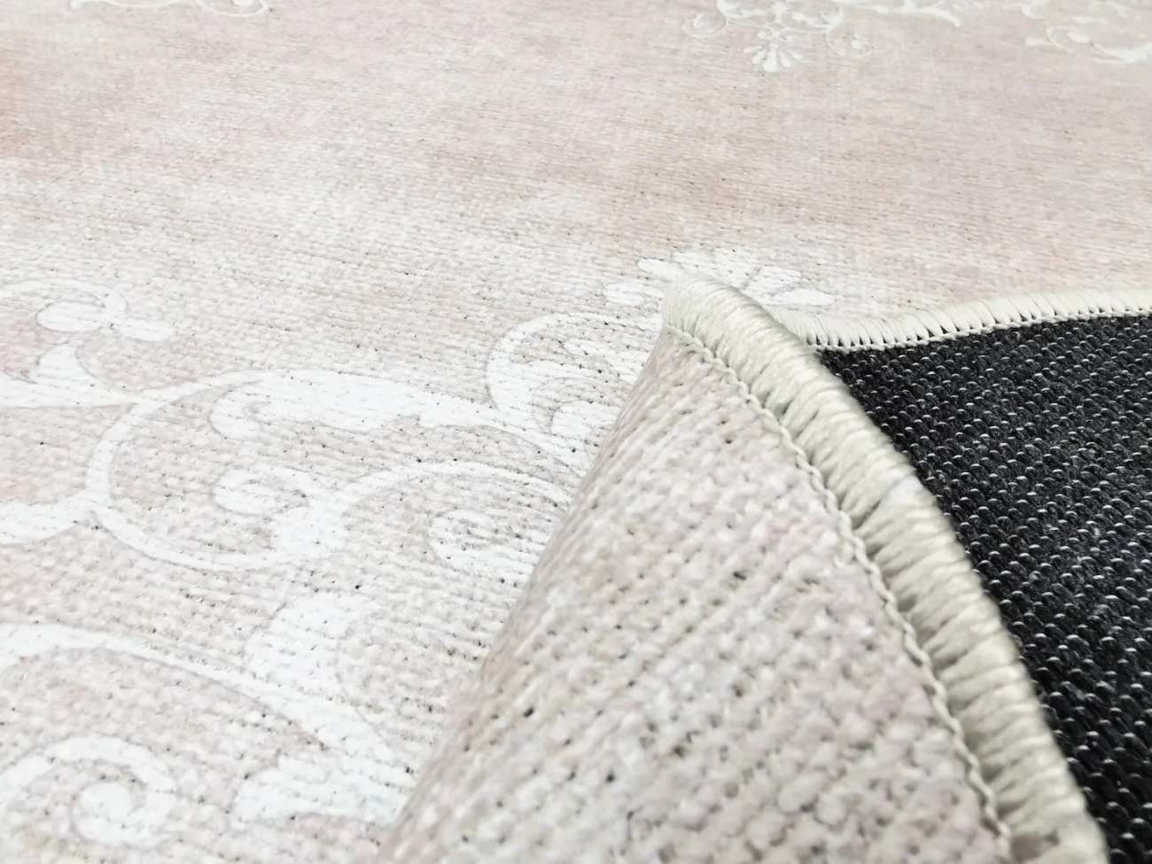 Rond tapijt 'Santi' 290cm - Beige/Wit