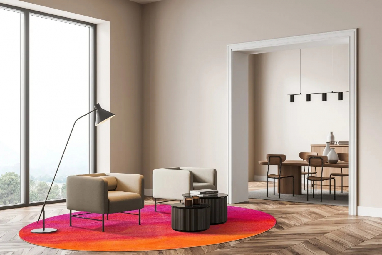 Rond tapijt 'Moura' 160cm - Multi