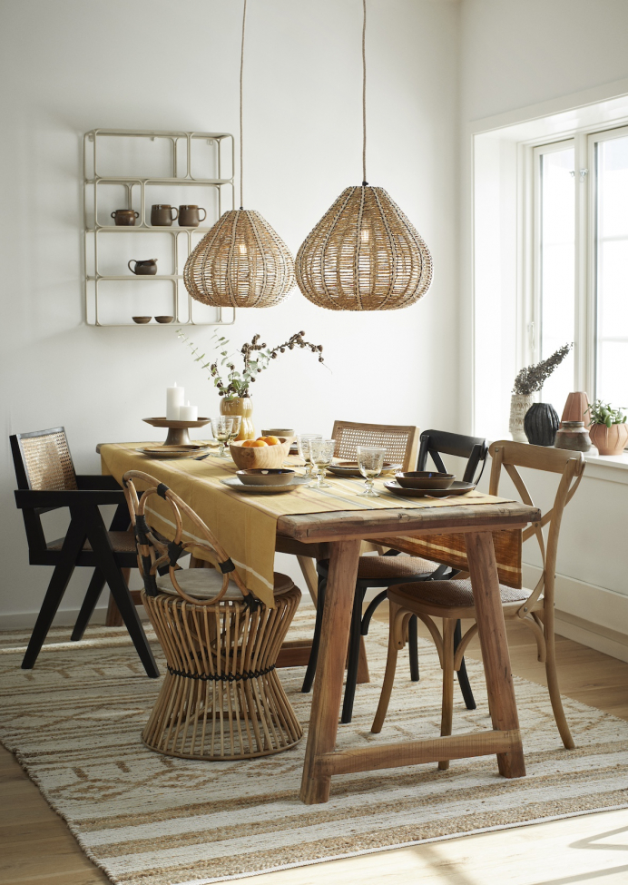 Stoel 'Rattan' - Zwart