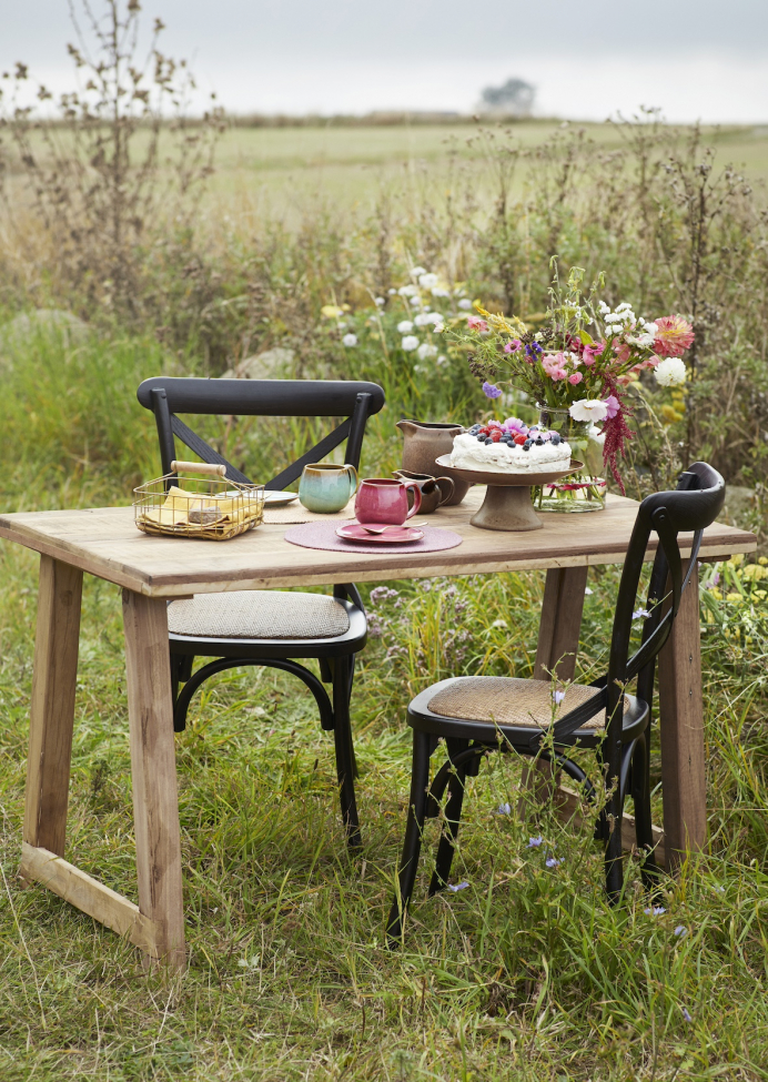 Stoel 'Rattan' - Zwart