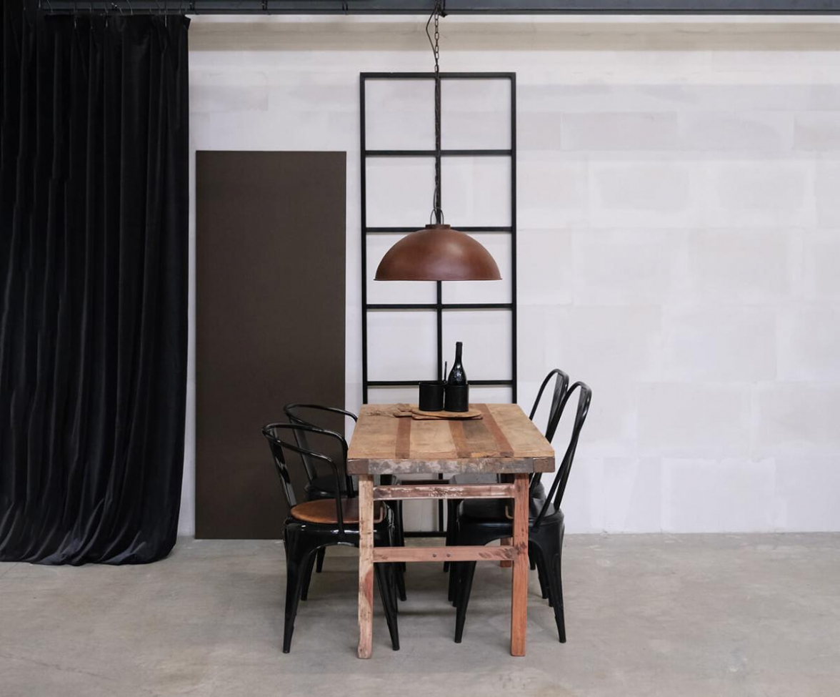 Fabriekslamp vintage 'Thormann' - Roestige afwerking