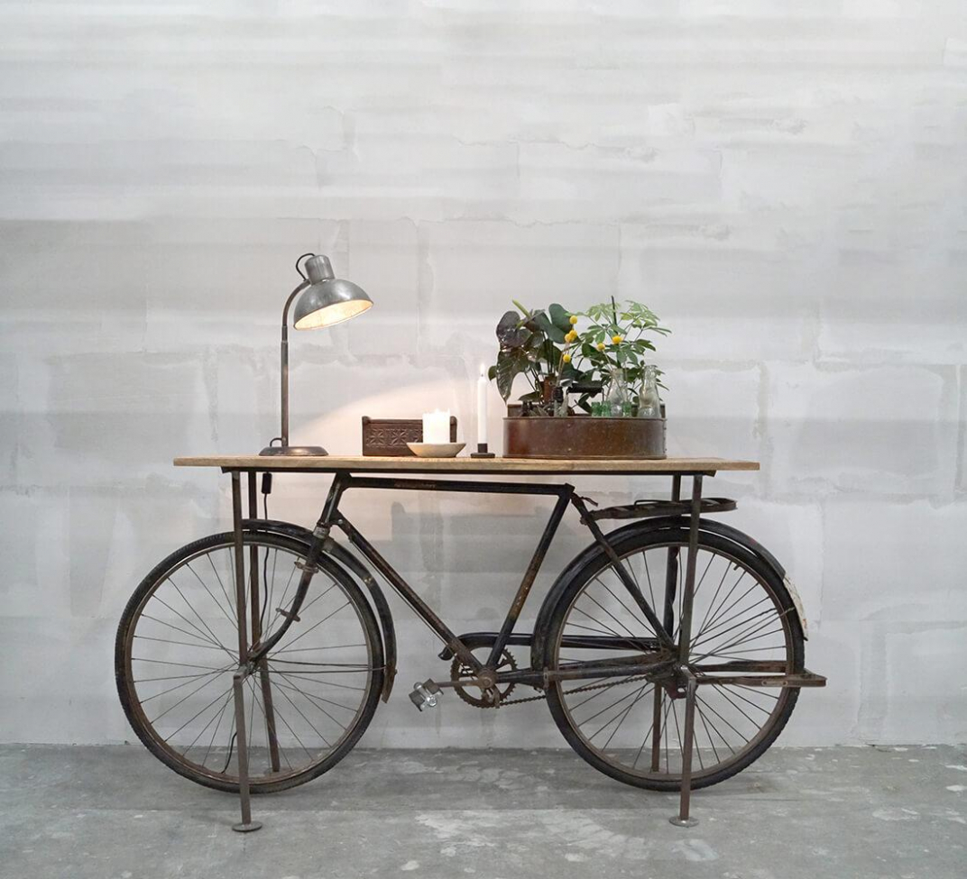 Vintage doos met handvat 'Agustin' - IJzer/Patina