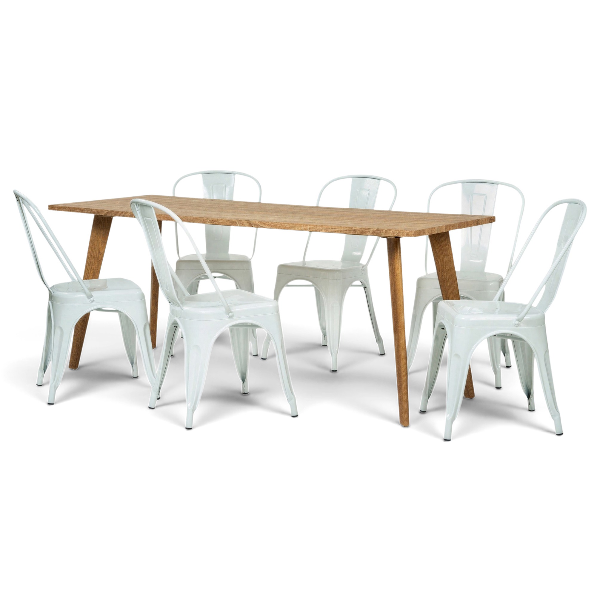 Eettafel 'Nordisk Montmartre' - 1 Tafel & 6 Stoelen