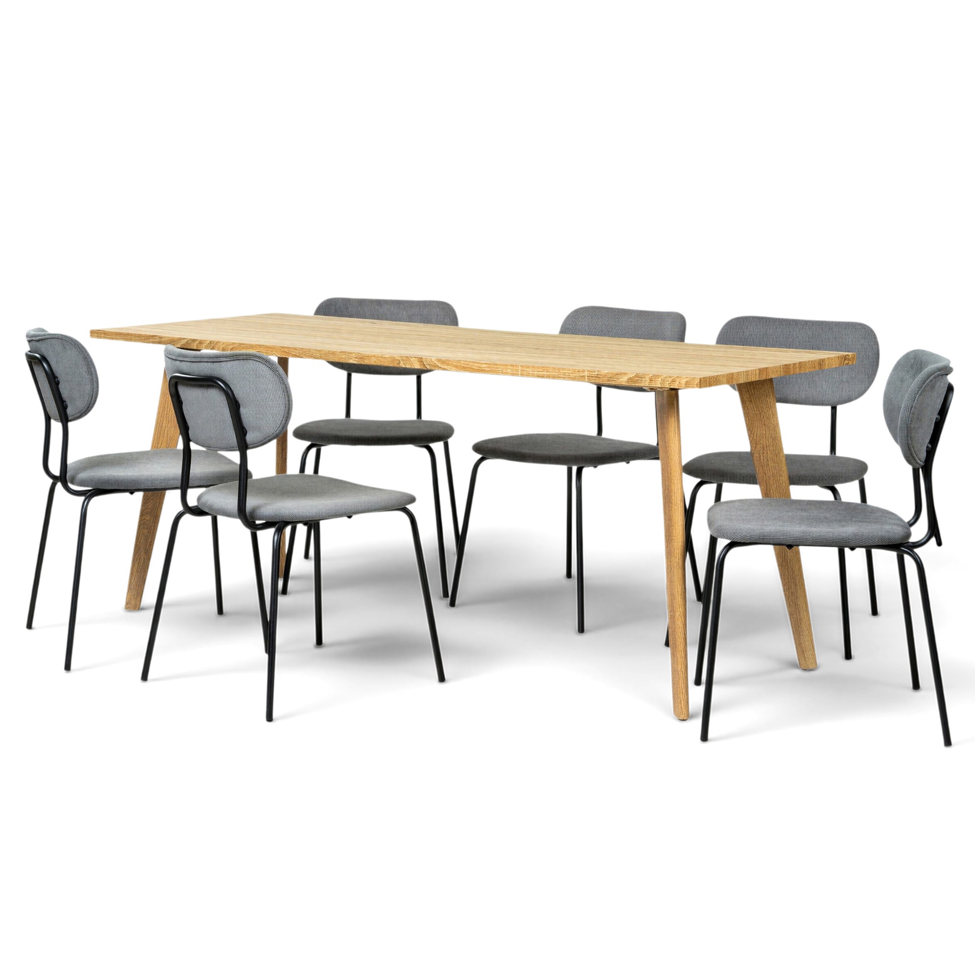 Eetgroep 'Nordisk Kungsholmen' - 1 Tafel & 6 Stoelen
