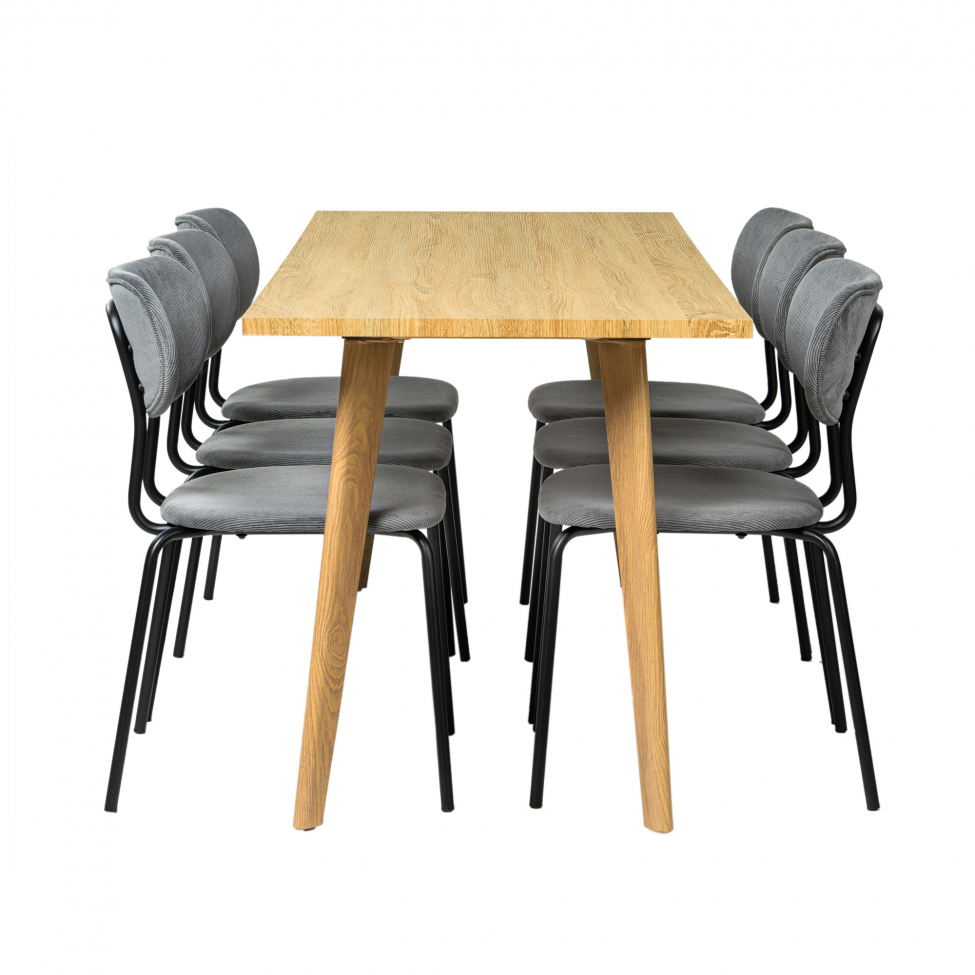 Eetgroep 'Nordisk Kungsholmen' - 1 Tafel & 6 Stoelen