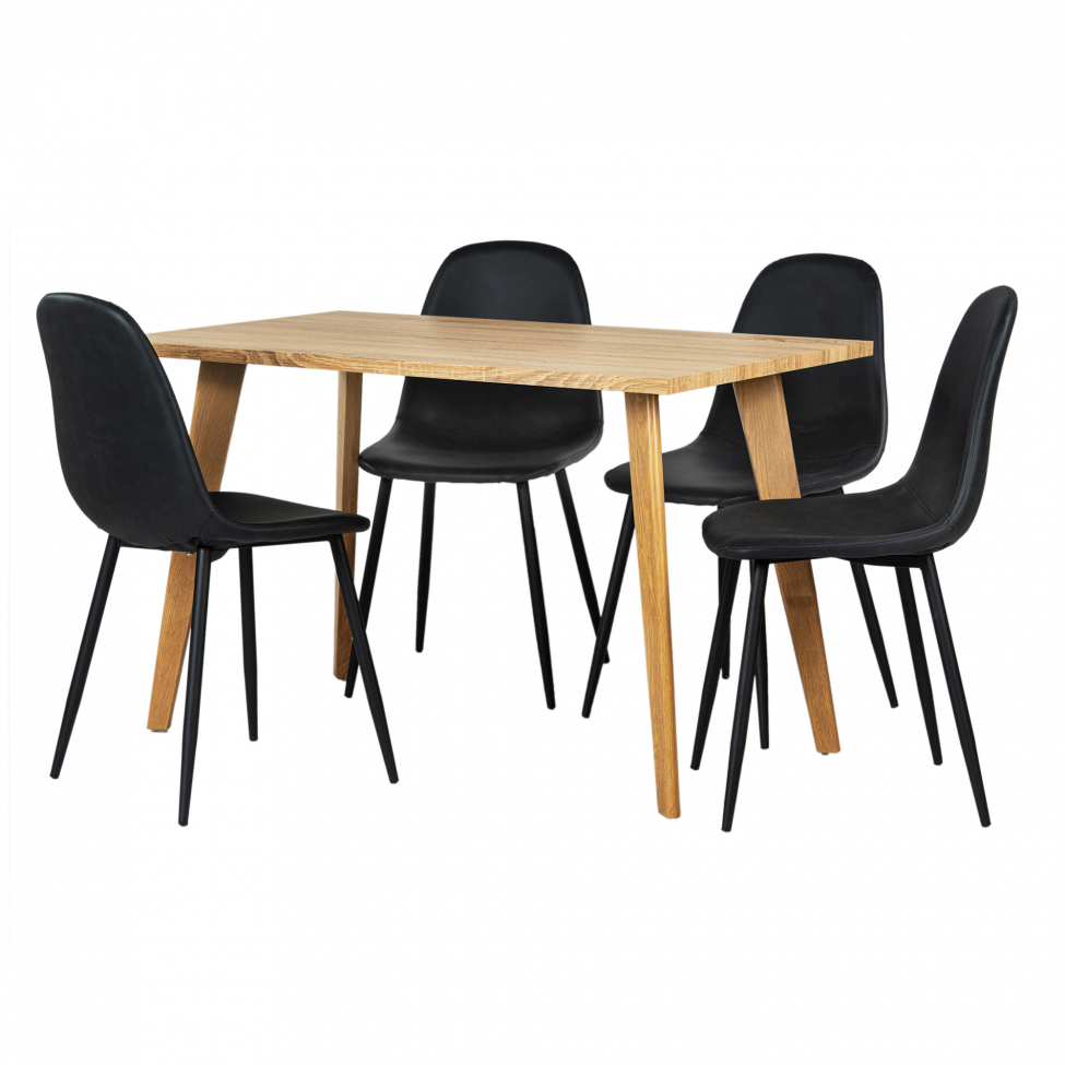 Eetgroep 'Nordisk Forma' - 1 Tafel & 4 Stoelen