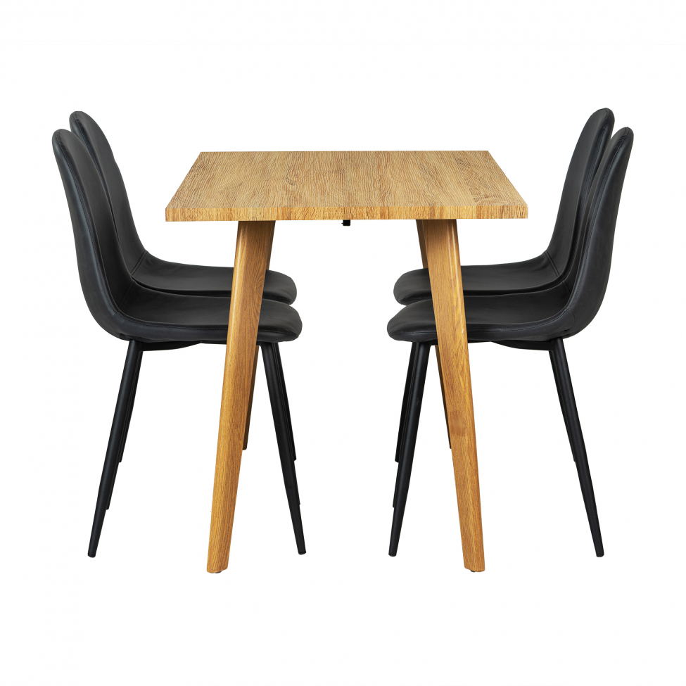 Eetgroep 'Nordisk Forma' - 1 Tafel & 4 Stoelen