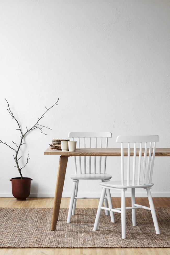 Eetgroep 'Nordisk Elsa' - 1 Tafel & 6 Stoelen