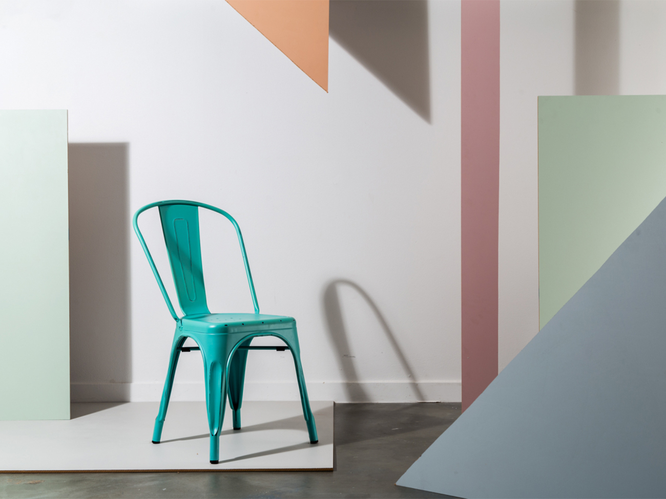 Stoel 'Montmartre' - Vintage turquoise