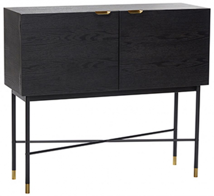 Console tafel \'Norm\' - Zwart in de groep Meubels / Planken & opslag / Sideboards bij Reforma (020704F)