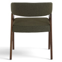 Stoel \'Alba\'- Walnoot/Groen