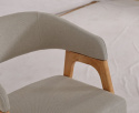 Stoel \'Alba\' - Naturel/Grijs