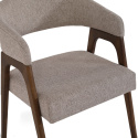 Stoel \'Alba\' - Walnoot/Greige