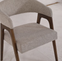 Stoel \'Alba\' - Walnoot/Greige