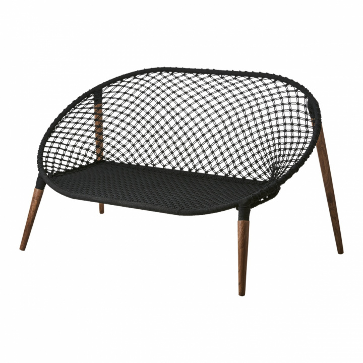 Bank \'Elof\' - Macramé/zwart in de groep Meubels / Banken / 2-zits banken bij Reforma (084-016-60)