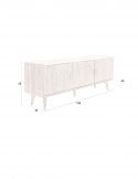 Dressoir \'Arda\' - Noten/tavertin
