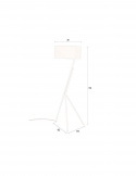 Vloerlamp \'Murphy\' - Beige