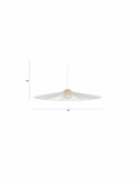 Hanglamp ‘Belle L’ Ø80 cm - Beige