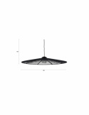 Hanglamp ‘Belle L’ Ø80 cm - Zwart