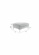 Voetenbank \'Love seat\' - Beige