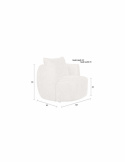 Fauteuil \'Rocca\' - Bruin