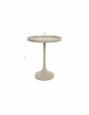 Bijzettafel \'Jason\' Ø46 cm - Beige
