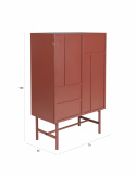 Kast ‘Davis’ - Rood