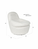 Fauteuil ‘Velvoro’ - Lichtbeige