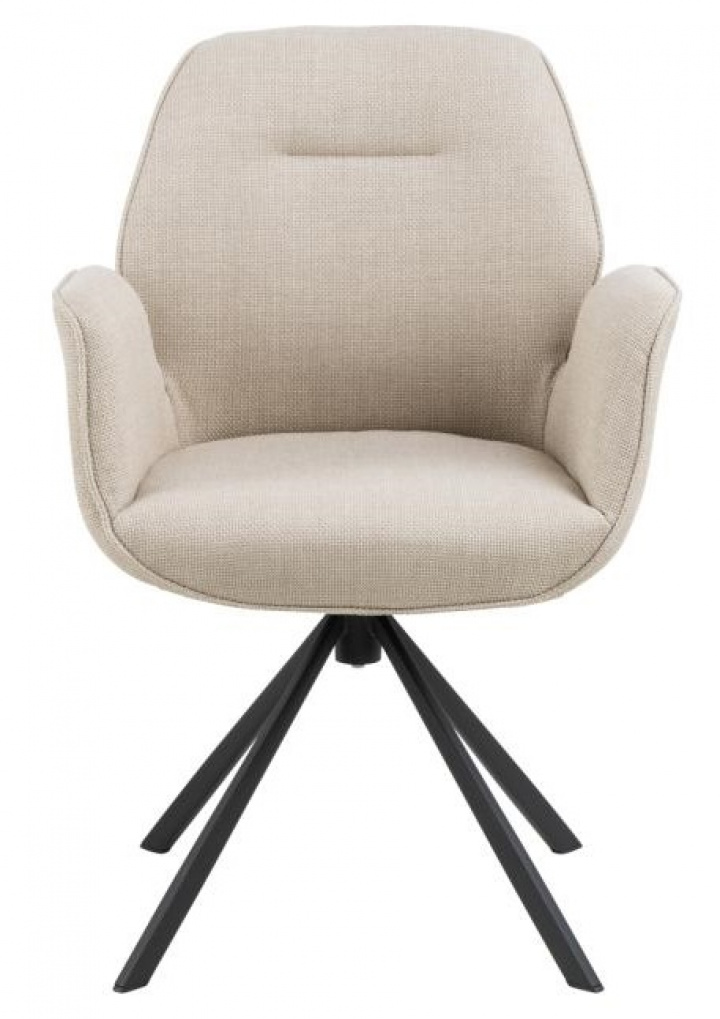 Stoel \'Bjuv\' - Beige/Zwart in de groep Meubels / Zitmeubels / Stoelen bij Reforma (101082)
