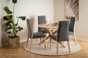 Eettafel \'Kotor\' Rond 105cm - Natuurlijk