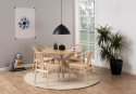 Eettafel \'Kotor\' Rond 105cm - Natuurlijk
