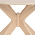 Eettafel \'Kotor\' Rond 105cm - Natuurlijk
