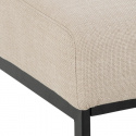 Zitpoef \'Caix\' - Beige/Zwart