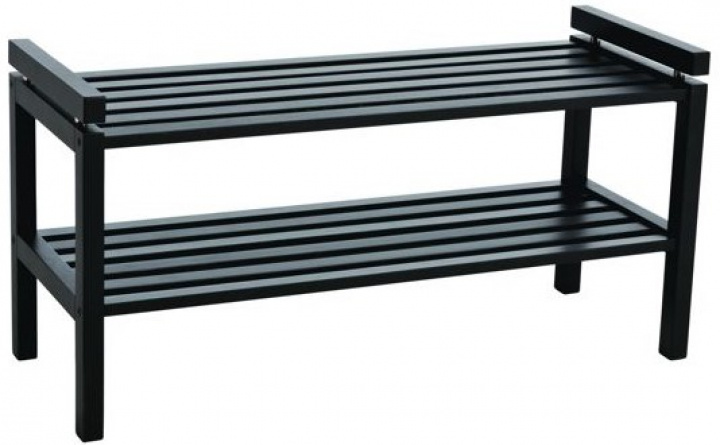 Schoenrek \'Confetti\' 80 cm - Zwart in de groep Meubels / Planken & opslag / Hoed- en schoenenplanken bij Reforma (103615)