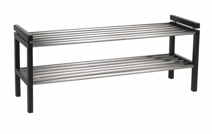 Schoenenrek \'Confetti\' 100cm - Metaal/Zwart in de groep Meubels / Planken & opslag / Hoed- en schoenenplanken bij Reforma (103630)