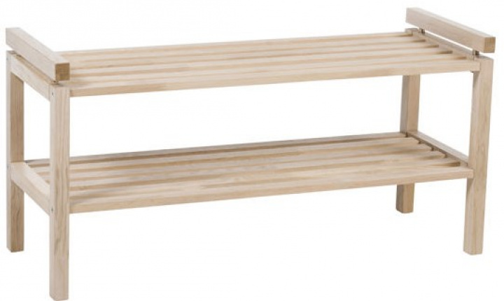 Schoenenrek \'Confetti\' 80cm - Witgepigmenteerd in de groep Meubels / Planken & opslag / Hoed- en schoenenplanken bij Reforma (103732)