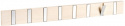 Haaklijst \'Confetti\' 70cm - Witgepigmenteerd