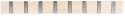 Haaklijst \'Confetti\' 70cm - Witgepigmenteerd